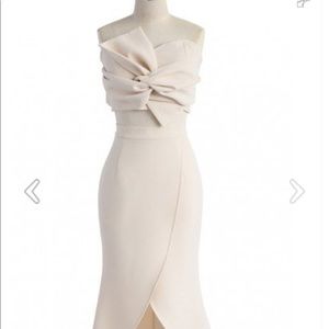 2 Piece- Sweet Knot Bustier Top and Flap Skirt